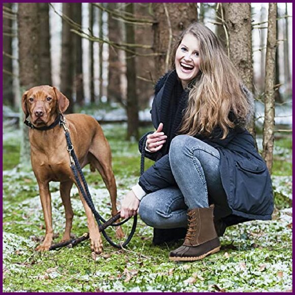 Women's Waterproof Duck Boots Winter Snow Boots Non-Slip Zipper Mid-Calf - Picture 3 of 7